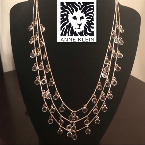ANNE KLEIN ⭐️NWT⭐️ Silver Tone 3 Row - Picture 1 of 5